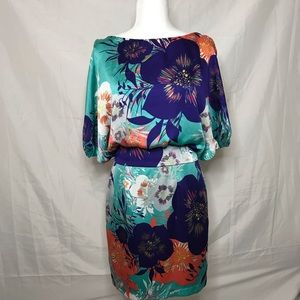 Bisou Bisou Floral Open Sleeve Dress